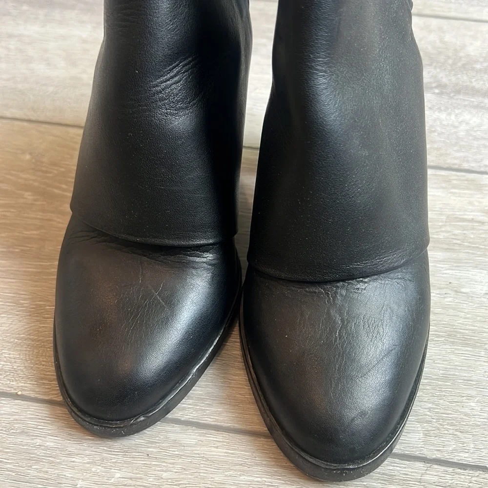 Vince Jody black leather made in Italy slingback ankle boots Size 7
